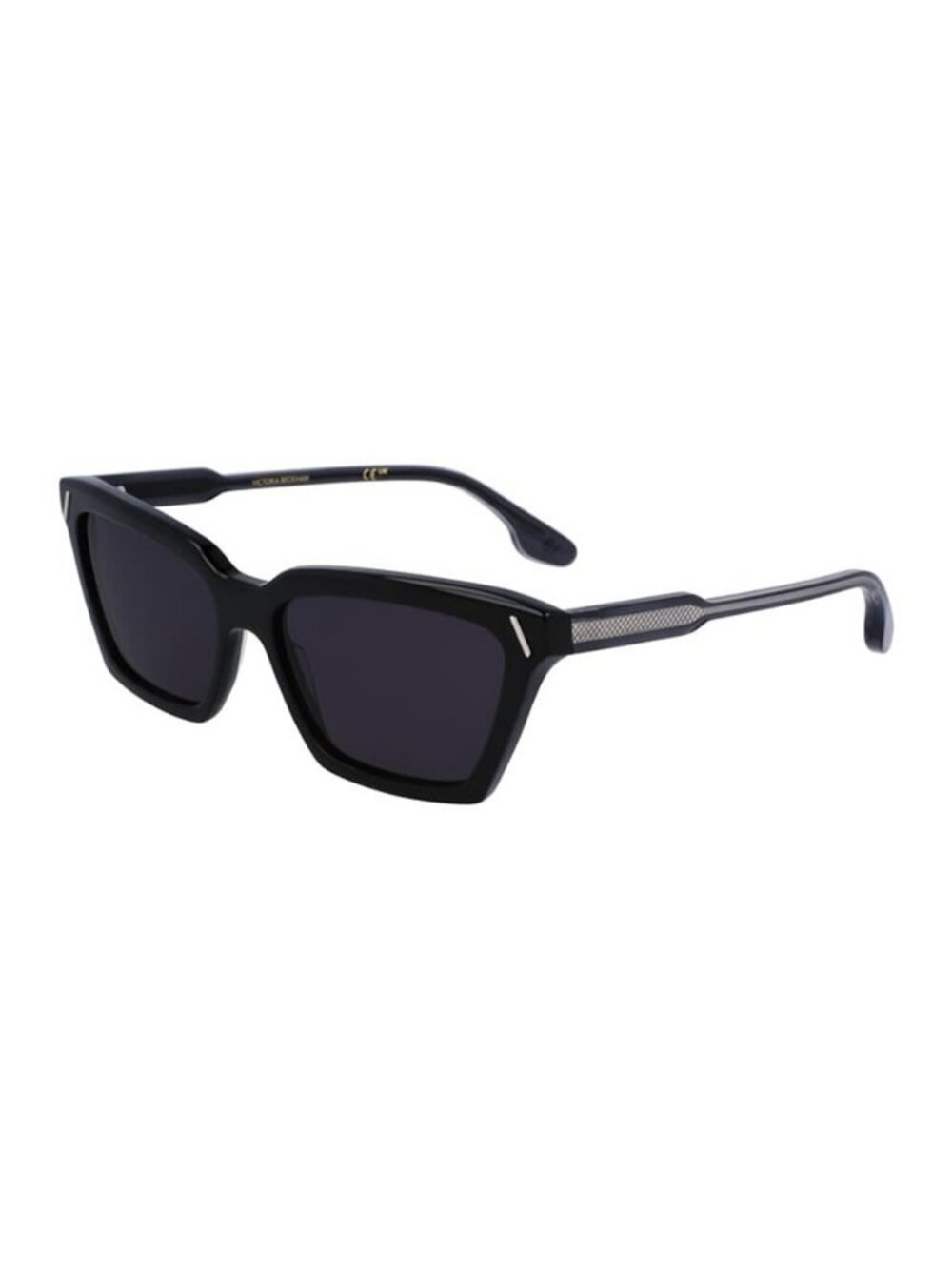 New Authentic Victoria Beckham Black with Silver Square Acetate Sunglasses